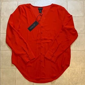 Rachel Zoe Red Dress Top SZ M